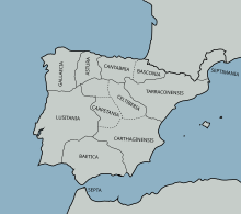 Visigoth territorial division. Hispania 700 AD.svg