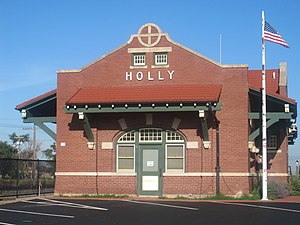 Holly, CO, railroad station IMG 5796.JPG