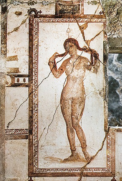 File:House of the Prince of Naples Pompeii Plate 160 Exedra Venus MH.jpg