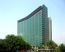 Huawei headquarters in Shenzhen. Huawei is the world's largest telecoms-equipment-maker and the second-largest manufacturer of smartphones in the world. Huawei 1.JPG