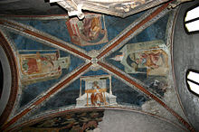 Frescoes of the Visconti Chapel in Sant'Eustorgio. IMG 6019 - Milano - Sant'Eustorgio - Affreschi della Cappella Visconti - I 4 evengelisti - Foto Giovanni Dall'Orto -2-Mar-2007.jpg