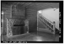 INNENDETAIL AUS NORDWESTEN.  - Rosemary Inn, Lodge, Olympischer Nationalwald, Barnes Point, Lake Crescent, Port Angeles, Clallam County, WA HABS WASH, 5-POAN.V, 2A-4.tif