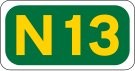 N13 пътен щит}}