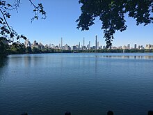 Looking south across the reservoir