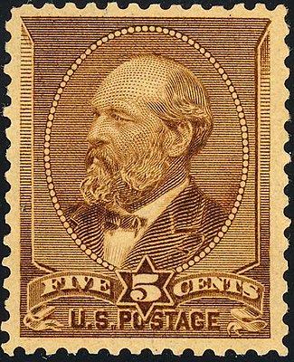 First Garfield postage stamp, 1882