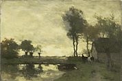 Landschap met boerderij bij een plas, z.j. Rijksmuseum Amsterdam