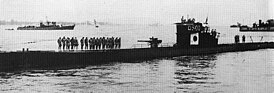 U-511 vuonna 1943 Japanin lipun alla