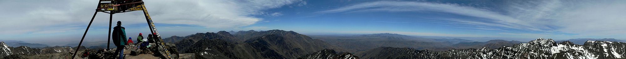 Jbel Toubkal: Lage, Besteigung, Flüsse