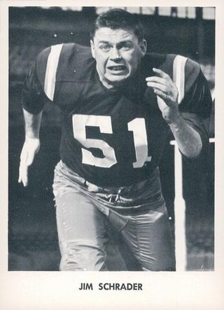 <span class="mw-page-title-main">Jim Schrader</span> American football player (1932–1972)