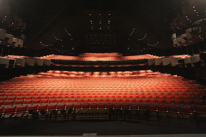 View from the stage of the Joan Sutherland Theatre