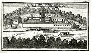 Gravure de l'abbaye (1690)