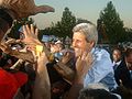 Kerry campaigning in Albuquerque, NM for President 2004