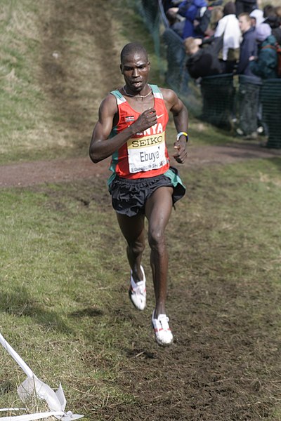 Joseph Ebuya at the IAAF World Cross Country Championships 2008 in Edinburgh
