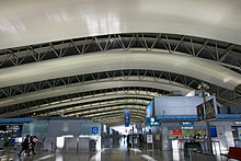 Interior de la terminal.