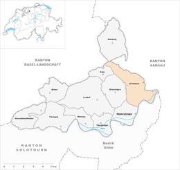 Erlinsbach - Localizazion