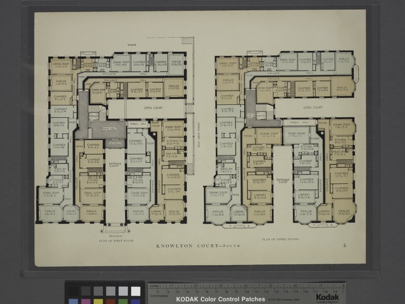 File:Knowlton Court - South. Plan of first floor; Plan of upper floors (NYPL b12647274-464753).tiff