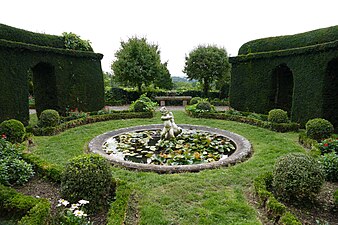 Le jardin du château de Kolbsheim.