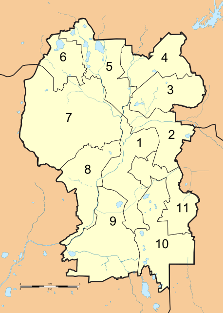 Districts (divisions) of Kuala Lumpur