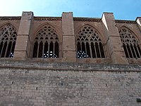 Galeria meridional sobre la ciudad de Lérida.