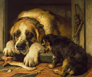<i>Doubtful Crumbs</i> Painting by Edwin Henry Landseer