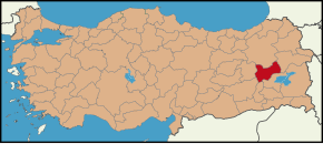 Muş (provinca) na zemljevidu