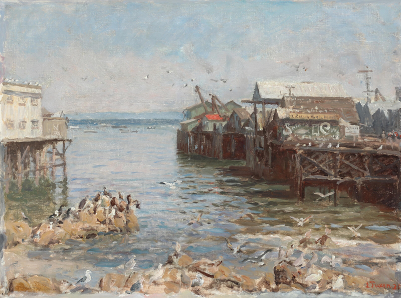 File:Laurits Tuxen - Havnemotiv fra Monterey, Californien - 1925.png