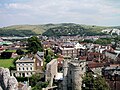 view of Lewes from Lewes Castle
