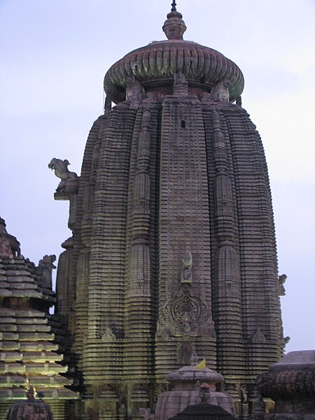 Homogeneous Shikhara (but with rathas) of the Lingaraja Temple in Bhubaneswar