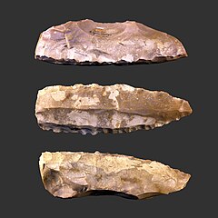 Lithic cores from Pressignian blade debitage known as pound of butter