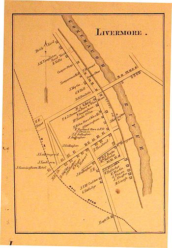 Map of Livermore published in the Westmoreland County Atlas, 1876 Livermore 1876.jpg