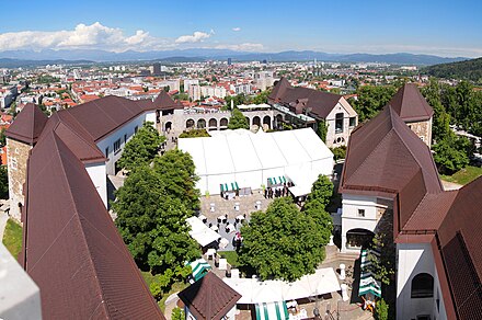 Ljubljana castle often hosts events
