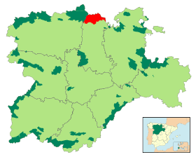 Localización del parque en Castilla y León