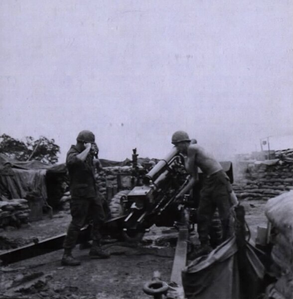 File:M2A2 firing in Operation Francis Marion, 9 July 1967.jpg