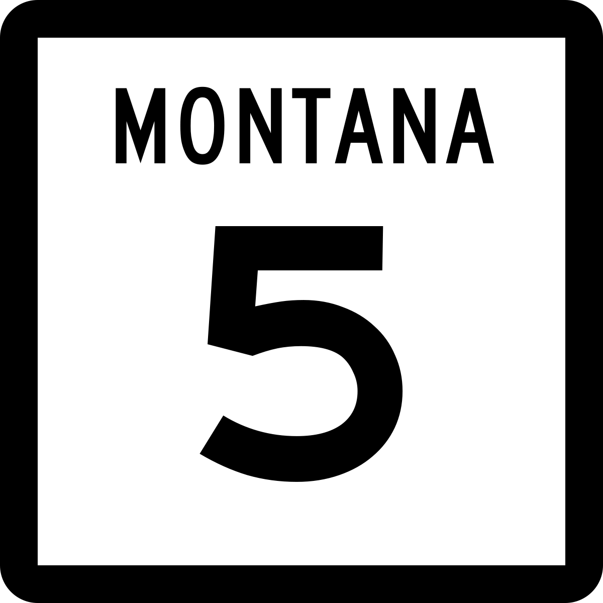kleding Ontwikkelen Toeschouwer Montana Highway 5 - Wikipedia