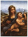 Leonardo da Vinci en atelier: Madonna met spoel