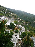 General view of Makrinitsa, a village in Mount Pelion.