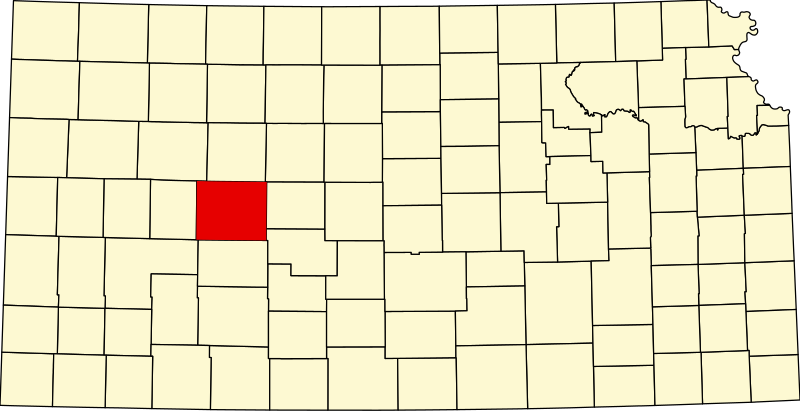 صورة:Map of Kansas highlighting Ness County.svg