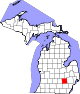 Map of Michigan highlighting Livingston County.svg