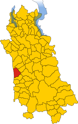 Carpignano Sesias läge i Novara