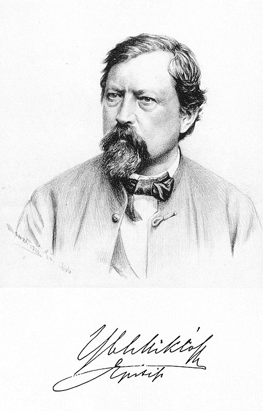 Marastoni Portrait of Miklós Ybl 1866