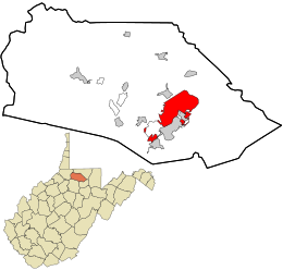 Lokasi di County Marion dan negara bagian Virginia Barat.