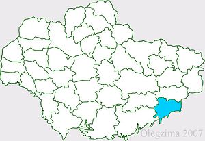Mariupol-district op de kaart