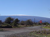 Le Mauna Loa enneigé sur Big Island.