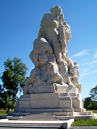 Meaux (77), monument de la Liberté éploré (mémorial américain) 2.jpg