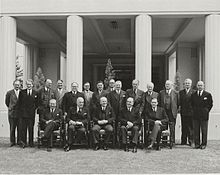 The Fifth Menzies ministry; the 35th Australian federal ministry, 1951. Menzies1951Ministry.jpg