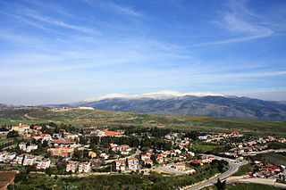 Metula Town in Israel