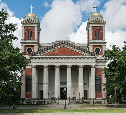 Greek Revival Cathedral Basilica of the Immaculate Conception in Mobile, Alabama