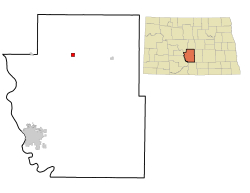 Location of Regan, North Dakota