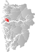 Kart over Hyllestad