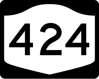 <span class="mw-page-title-main">New York State Route 424</span> Former highway in New York
